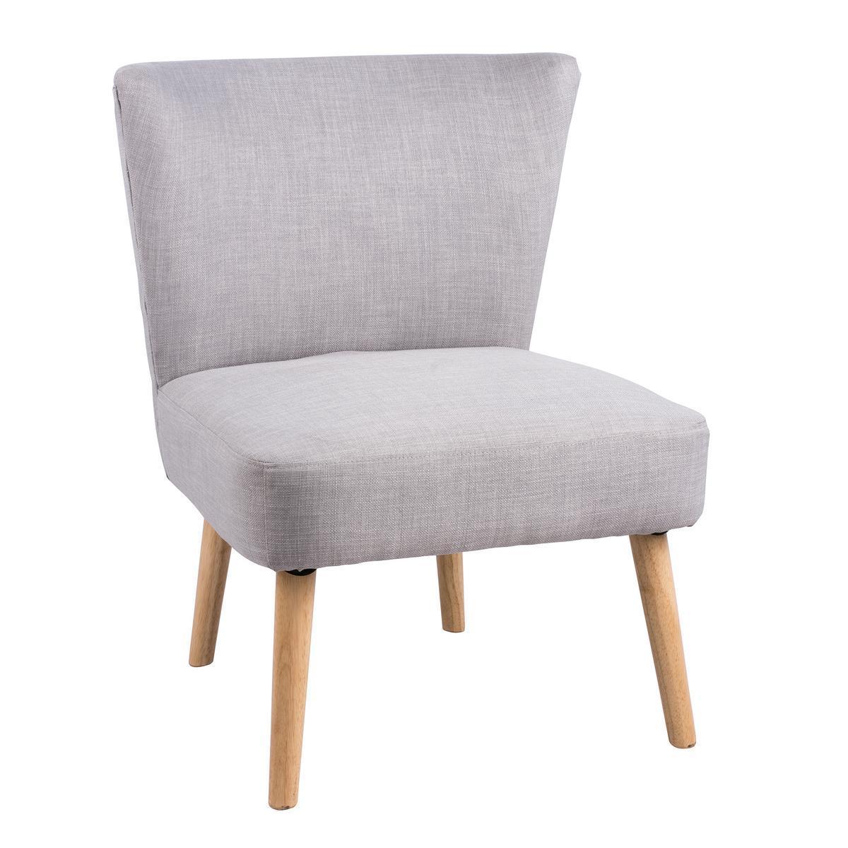 Fauteuil scandinave -56 x 60 x H 71 cm