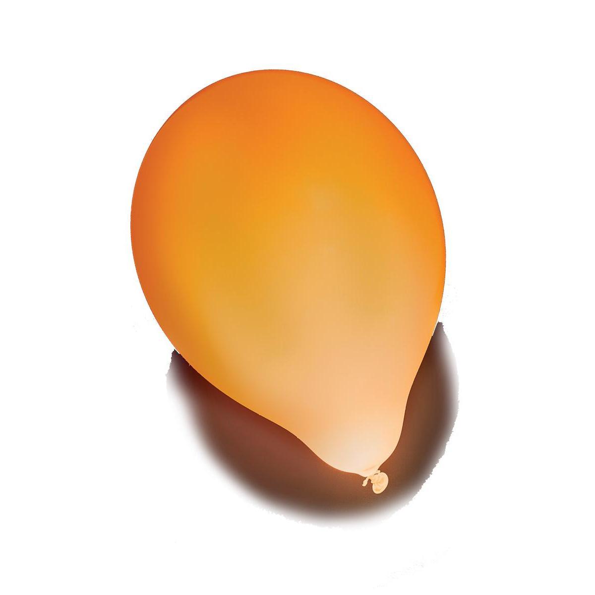 5 ballons à LED - 27.5 cm - Or