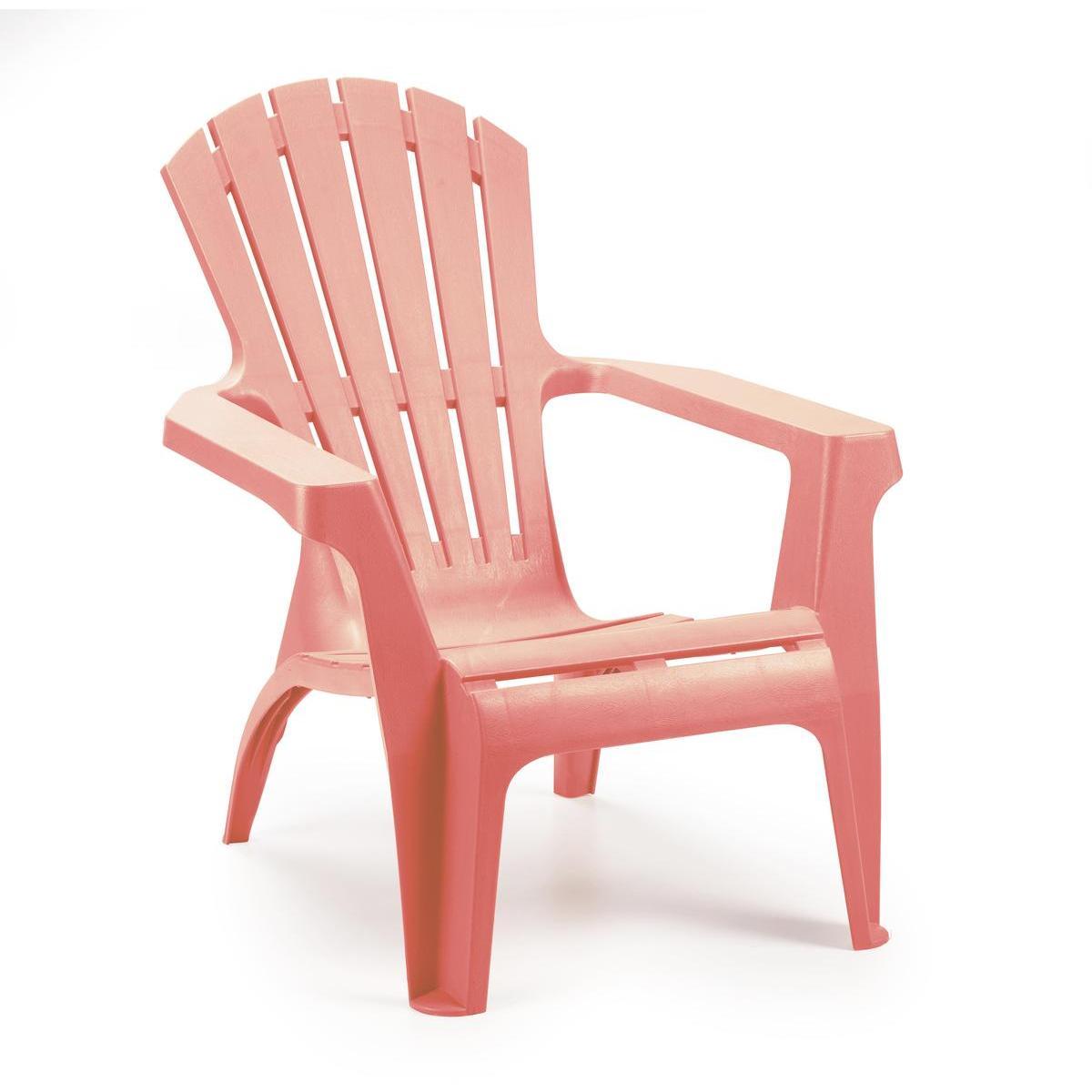 Fauteuil Adiko - 75 x H 86 x 86 cm - Différents modèles - Rose corail - MOOREA