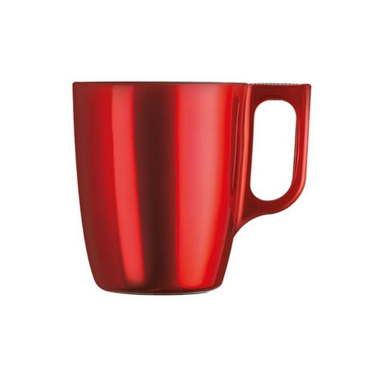 Mug - Verre - 25 cl - Rouge métallisé