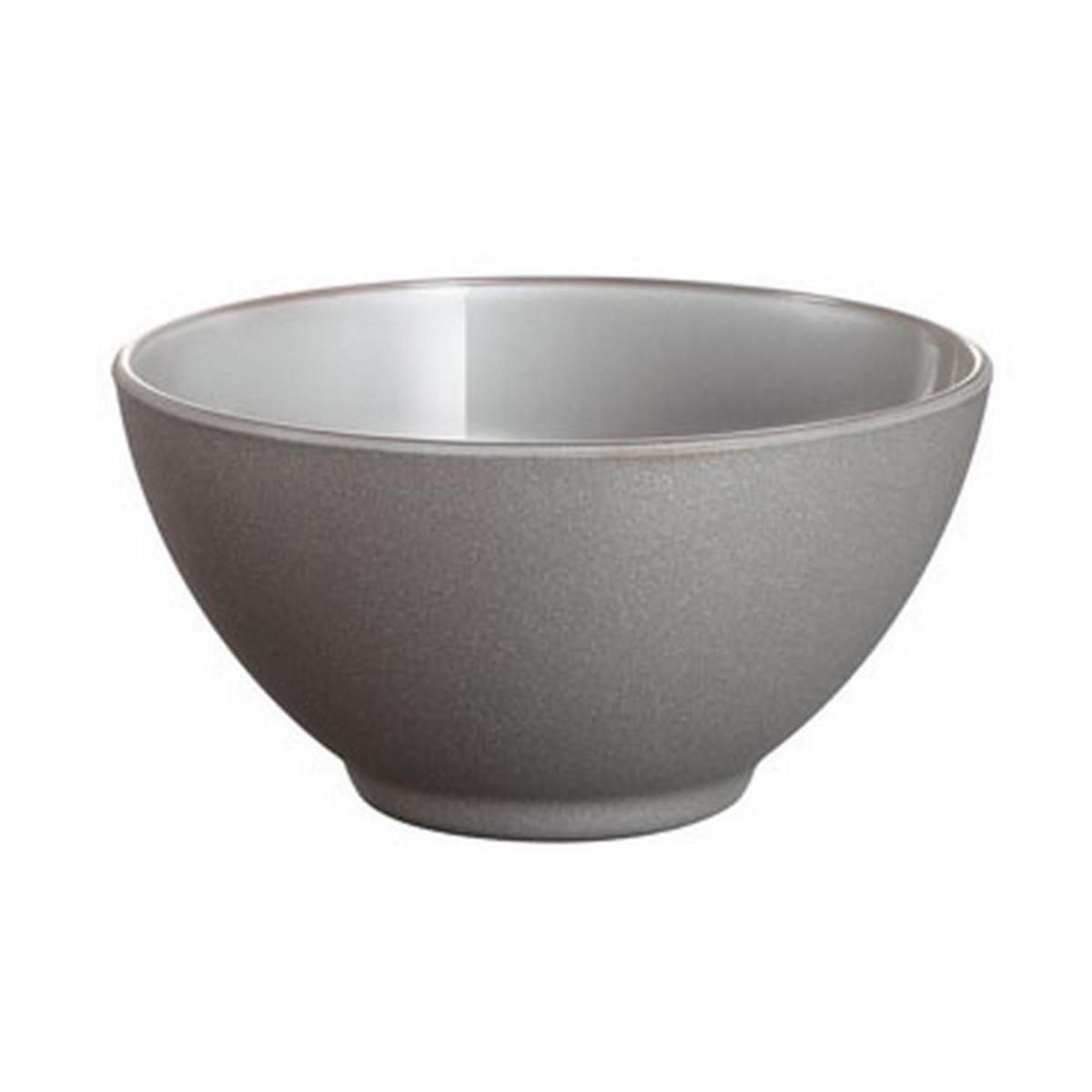 Bol effet pierre - Verre - 50 cl - Gris