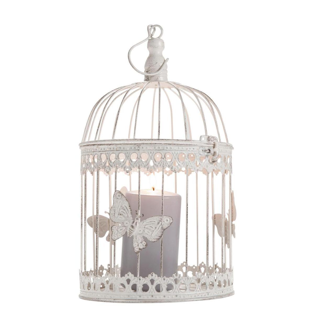 Cage à oiseau décorative - H 42 cm
