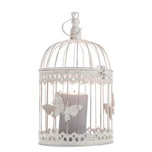 Cage à oiseau décorative - H 33 cm