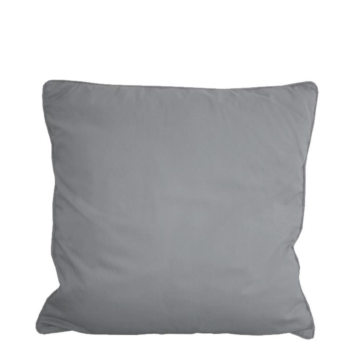 Coussin uni - 40 x 40 cm - Différents modèles - Gris