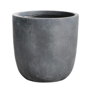 Cache-pot œuf - ø 45 x H 43 cm - Gris foncé - MOOREA