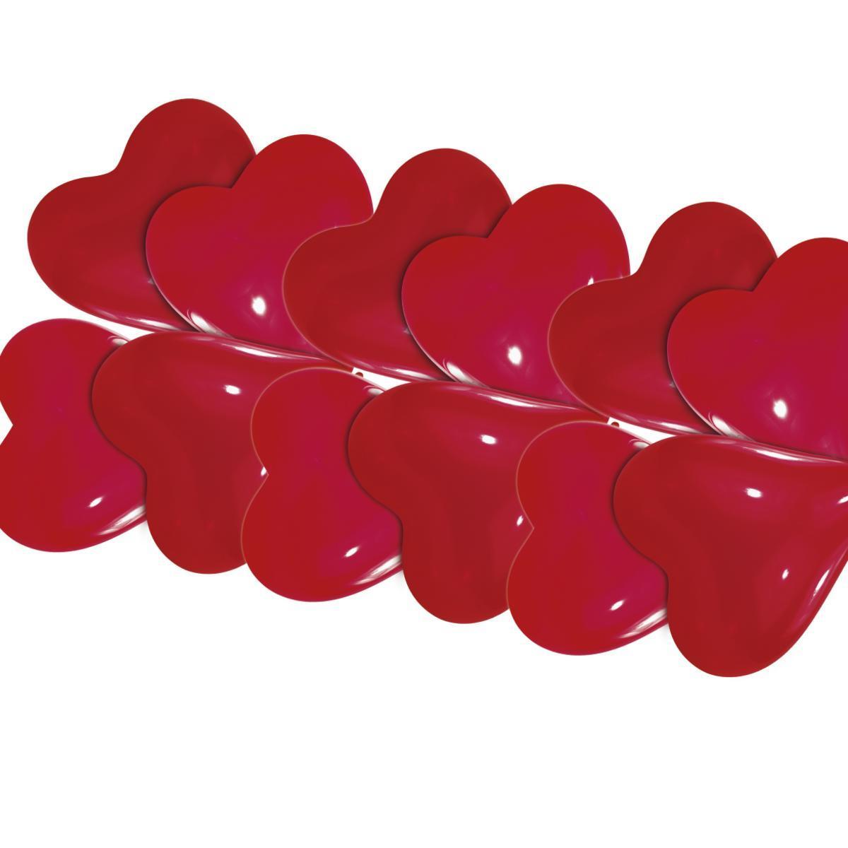 10 ballons cœurs