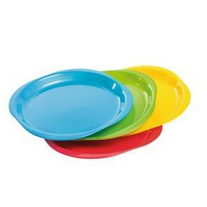 4 assiettes - Plastique - Ø 20.4 cm