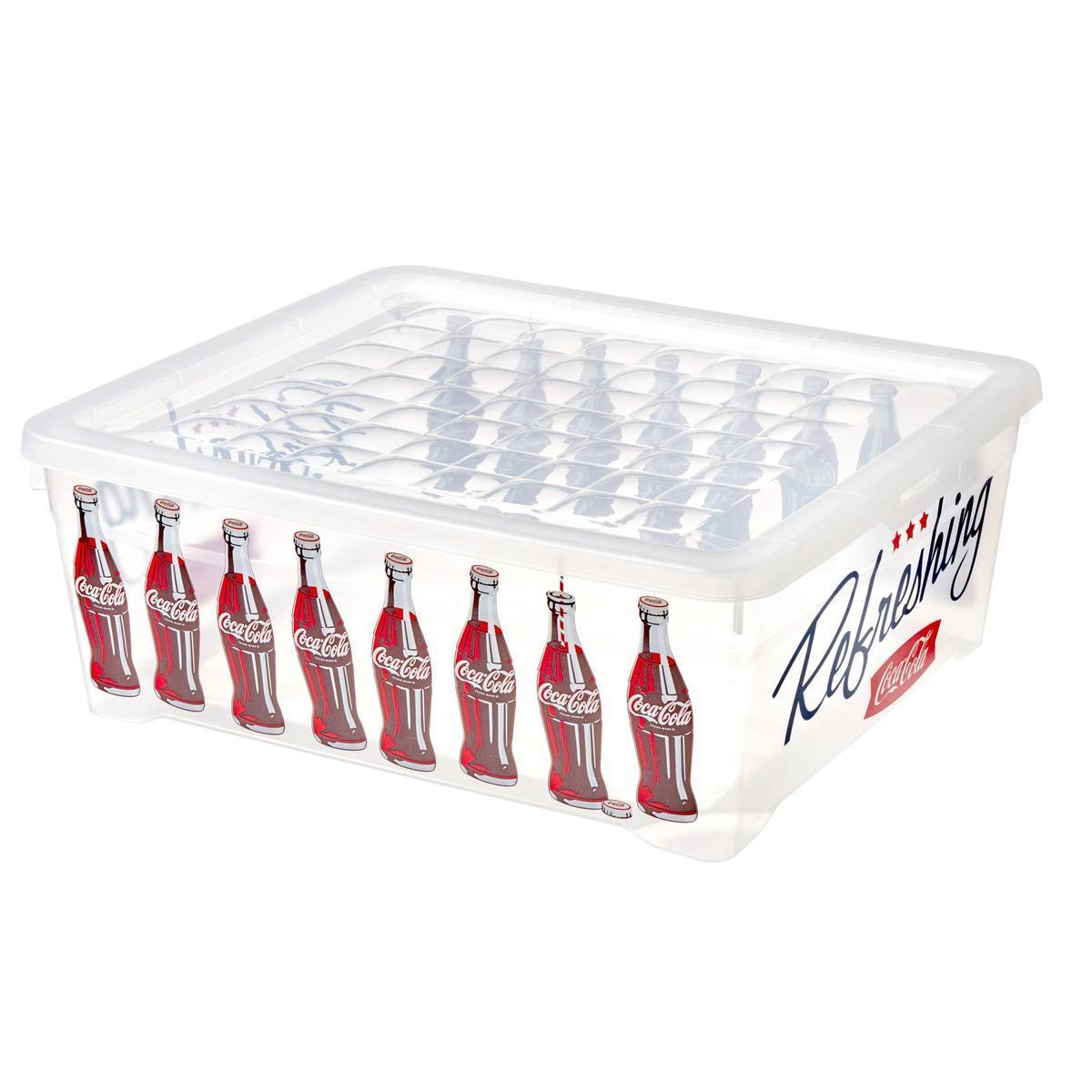 Boîte de rangement Coca-Cola - 34 x 30 x H 13 cm