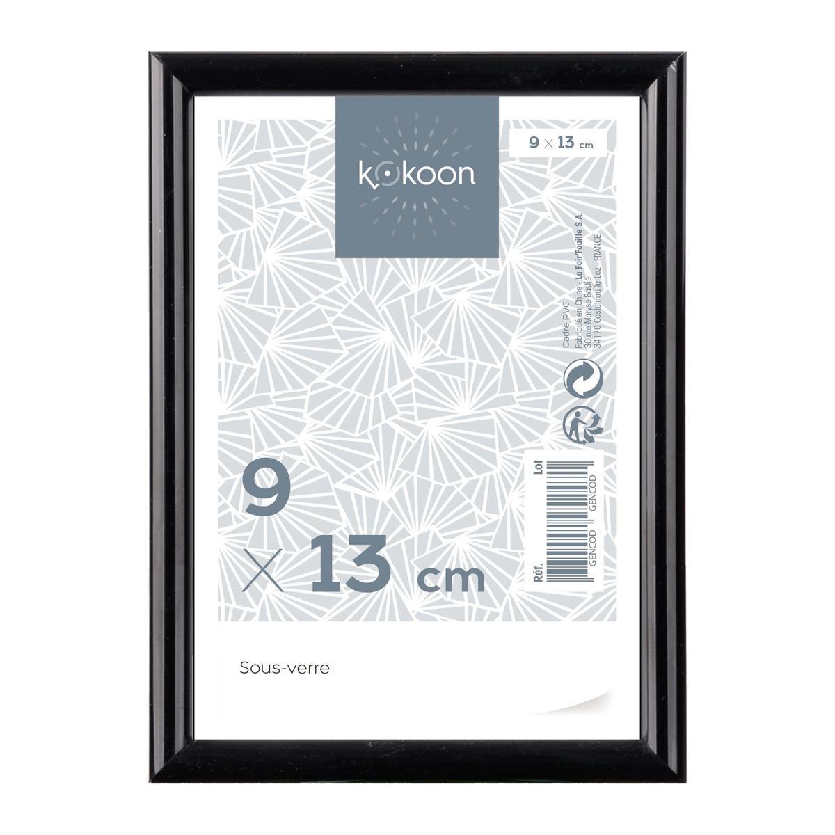 Porte-photos à clip - L 13 x l 9 cm - Différents modèles - Noir - K.KOON