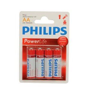 4 piles LR6 AA Philips
