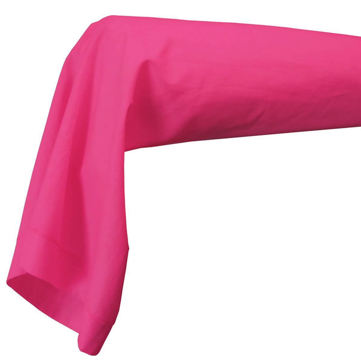 Taie de traversin - 45 x 185 cm - Rose fuchsia