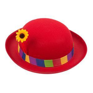 Chapeau de clown à fleur - Rouge