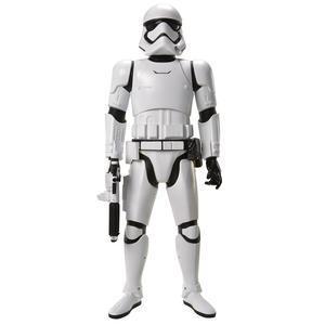 Figurine Stormtrooper géante et sonore - Plastique - H 120 cm - Noir et blanc