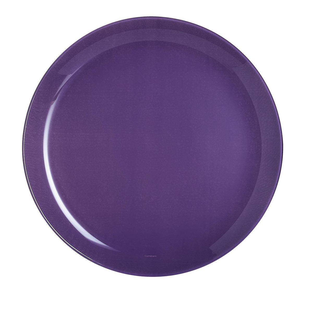 ASSIETTE VERRE VIOLET D26CM