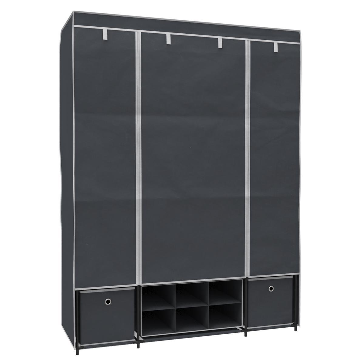 Armoire - 128 x 45 x H 170 cm - Gris