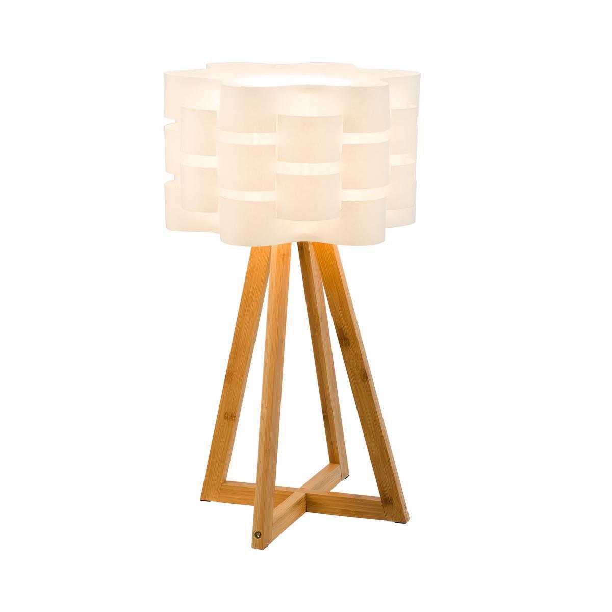 Lampe scandinave - ø 30 x H 53 cm - Blanc