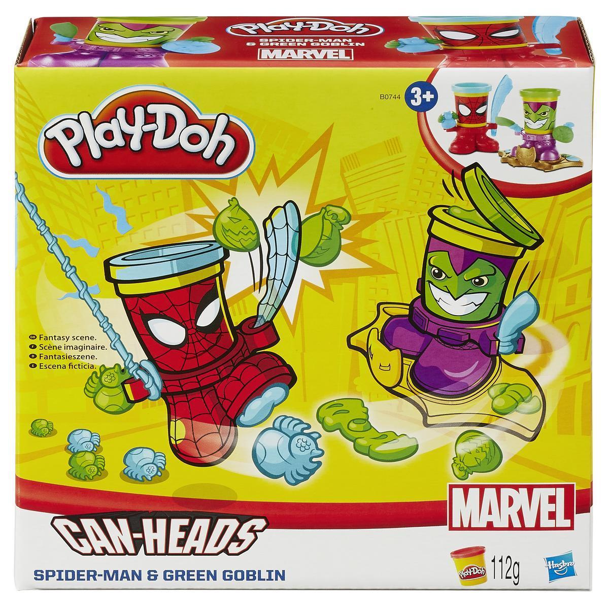 Kit de pâte à modeler Play-Doh Marvel Can-Heads