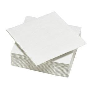 20 serviettes jetables - Blanc