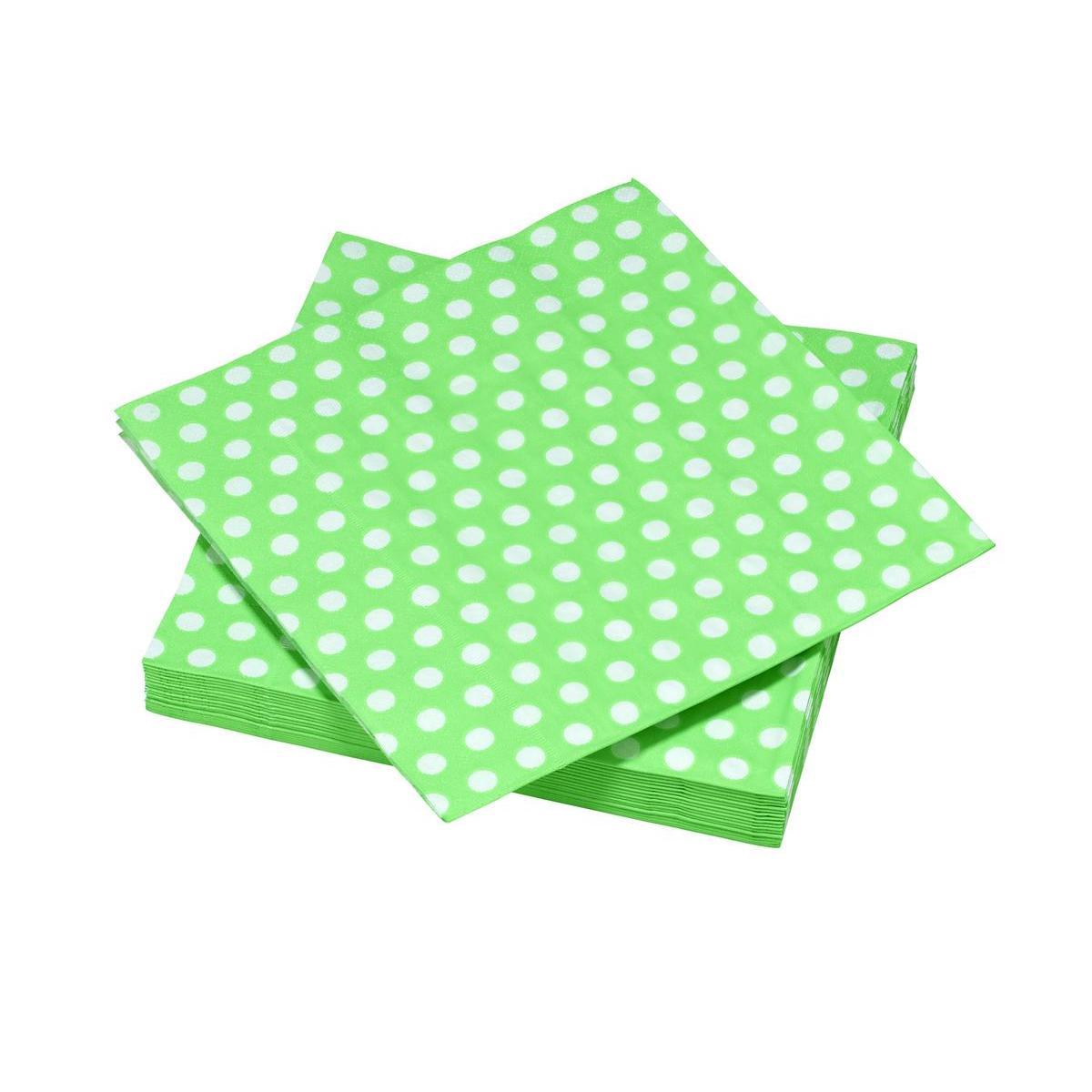 20 serviettes jetables - Vert