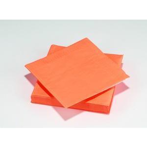 20 serviettes jetables - Orange fluo