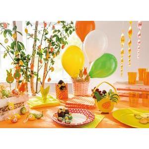 20 assiettes jetables - Orange