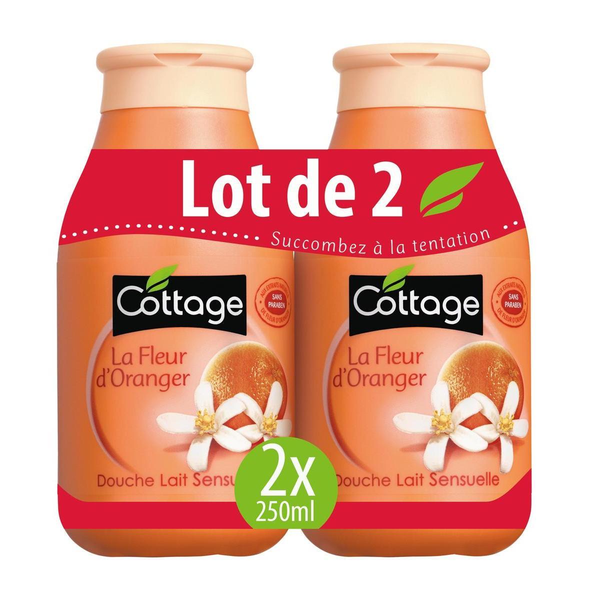 2 gels douche fleur d'oranger