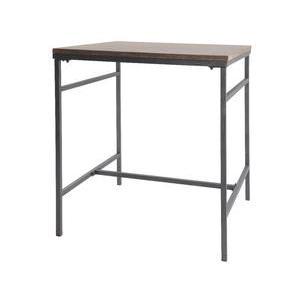 Table bois blanchi 80 x 80 x75 cm