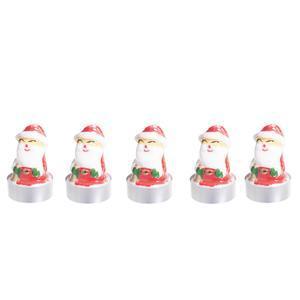 5 bougies chauffe-plat bonhomme de neige, Père Noël ou sapin - Différents modèles