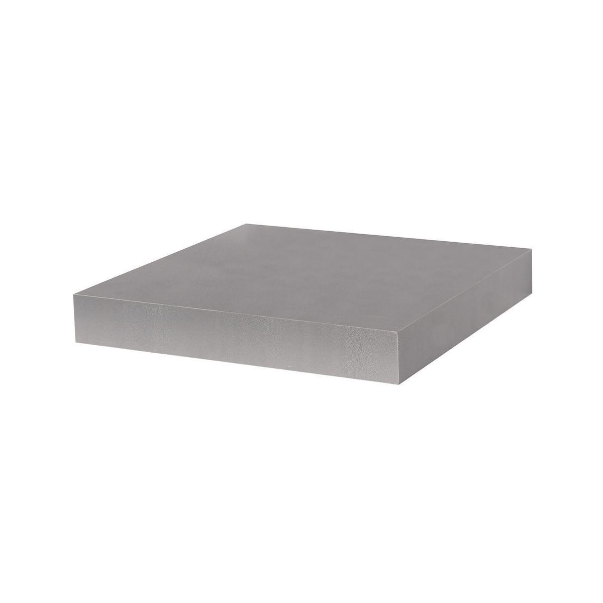 Étagère murale flottante - L 23.5 x H 3.4 x l 23.5 cm - Différents coloris & modèles - Gris