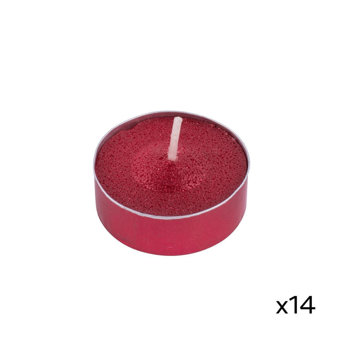 15 bougies chauffe-plat - Or ou rouge