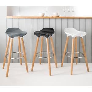 Tabouret de bar stylisé - Différents coloris disponibles - Noir, marron