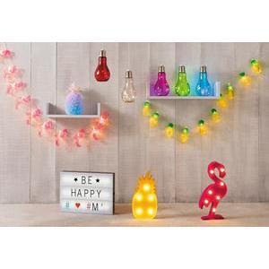 Lampe ananas multicolore