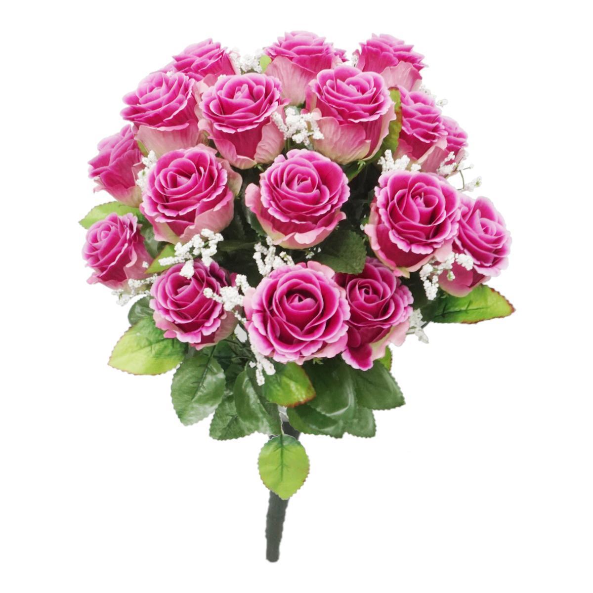 Bouquet de boutons de roses - Fuchsia