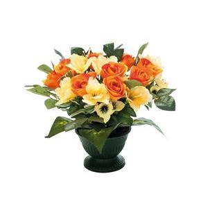 Vasque de roses et d'orchidées - 4 assortiments