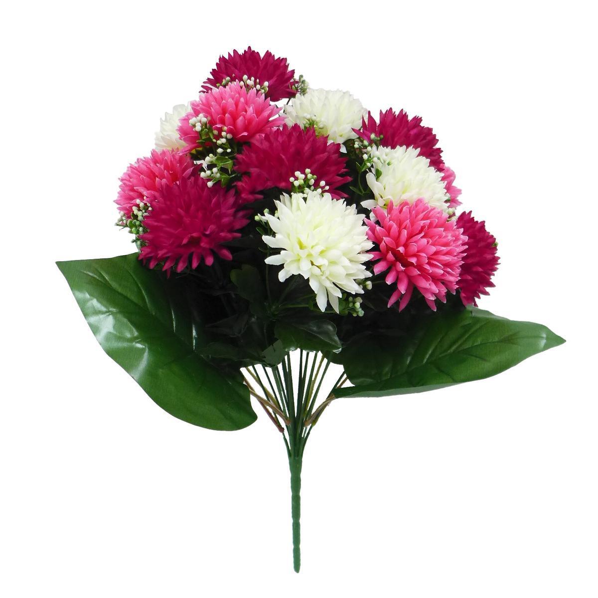 Bouquet de chrysanthèmes - H 49 cm - Différents modèles