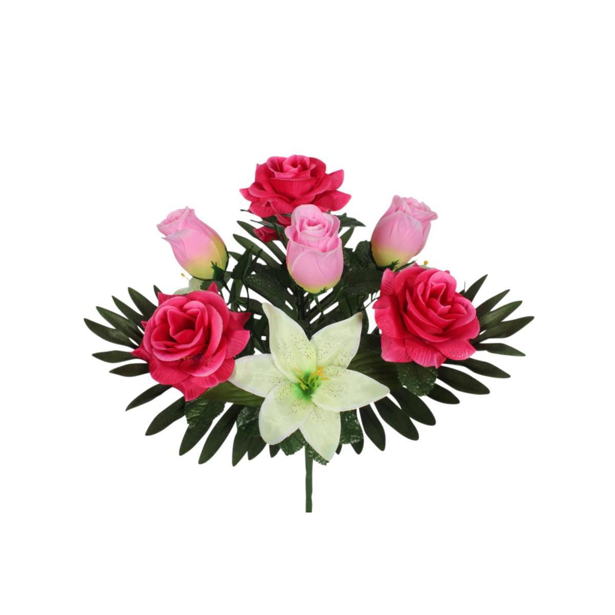 Bouquet de roses et de lys - 3 assortiments