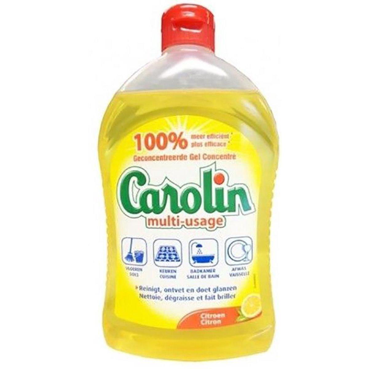 Nettoyant multiusages parfum citron - 500 ml - CAROLIN