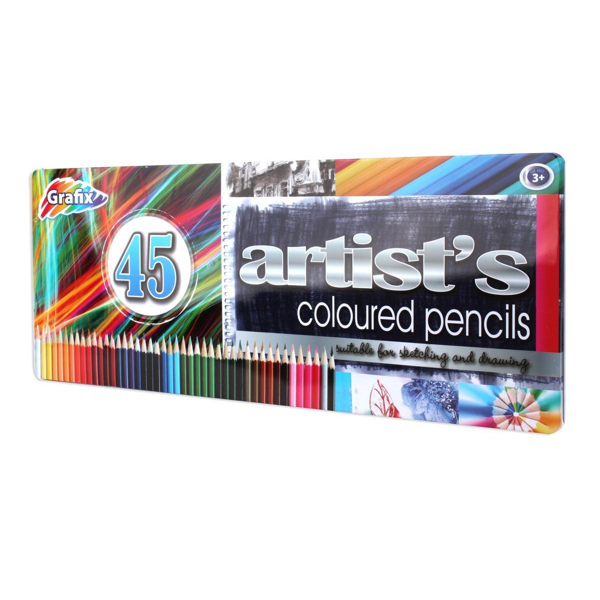 45 crayons de couleur