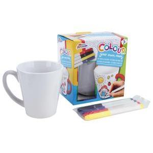 Mug à colorier + 4 crayons