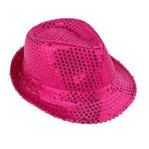 Chapeau à sequins - Rose