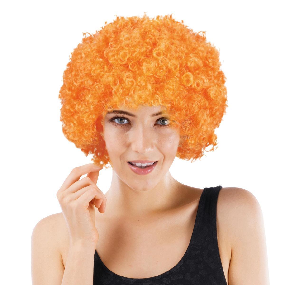 Perruque afro - Orange