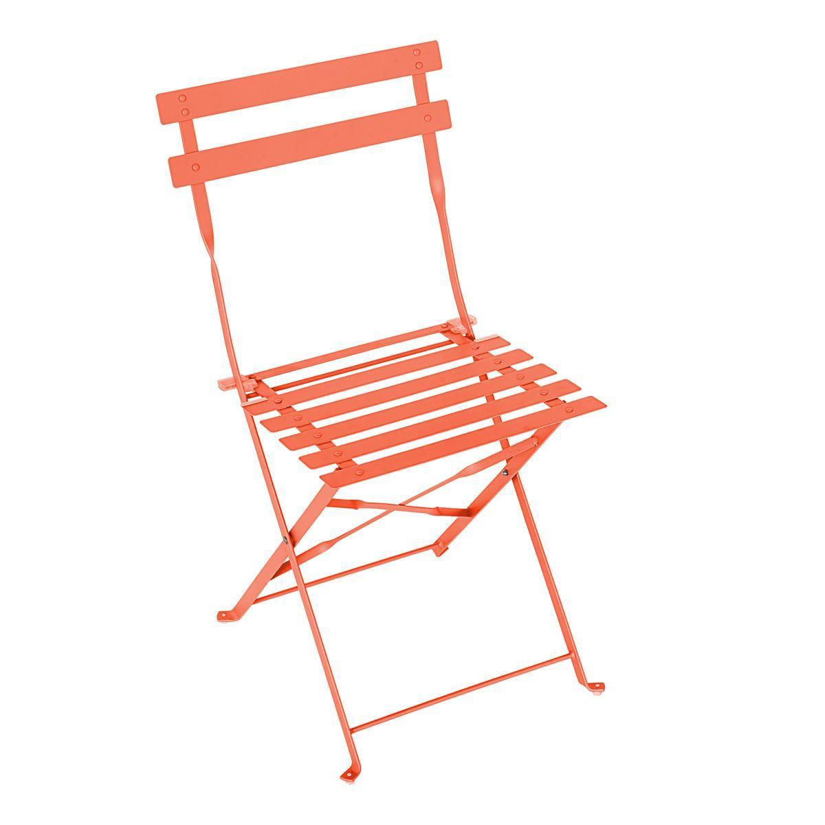 Chaise Diana - 41 x 46 x H 80 cm - Orange corail