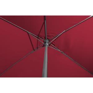 Parasol Héra - ø 300 x H 245 cm - Rouge - MOOREA