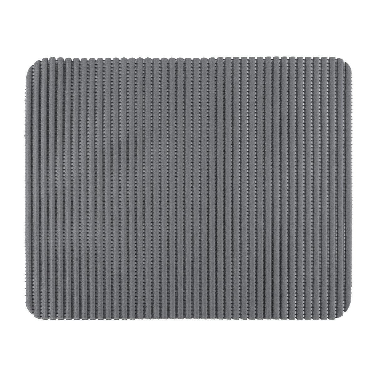 Tapis de vaisselle antidérapant - L 40 x l 32 cm - Gris - IZEO