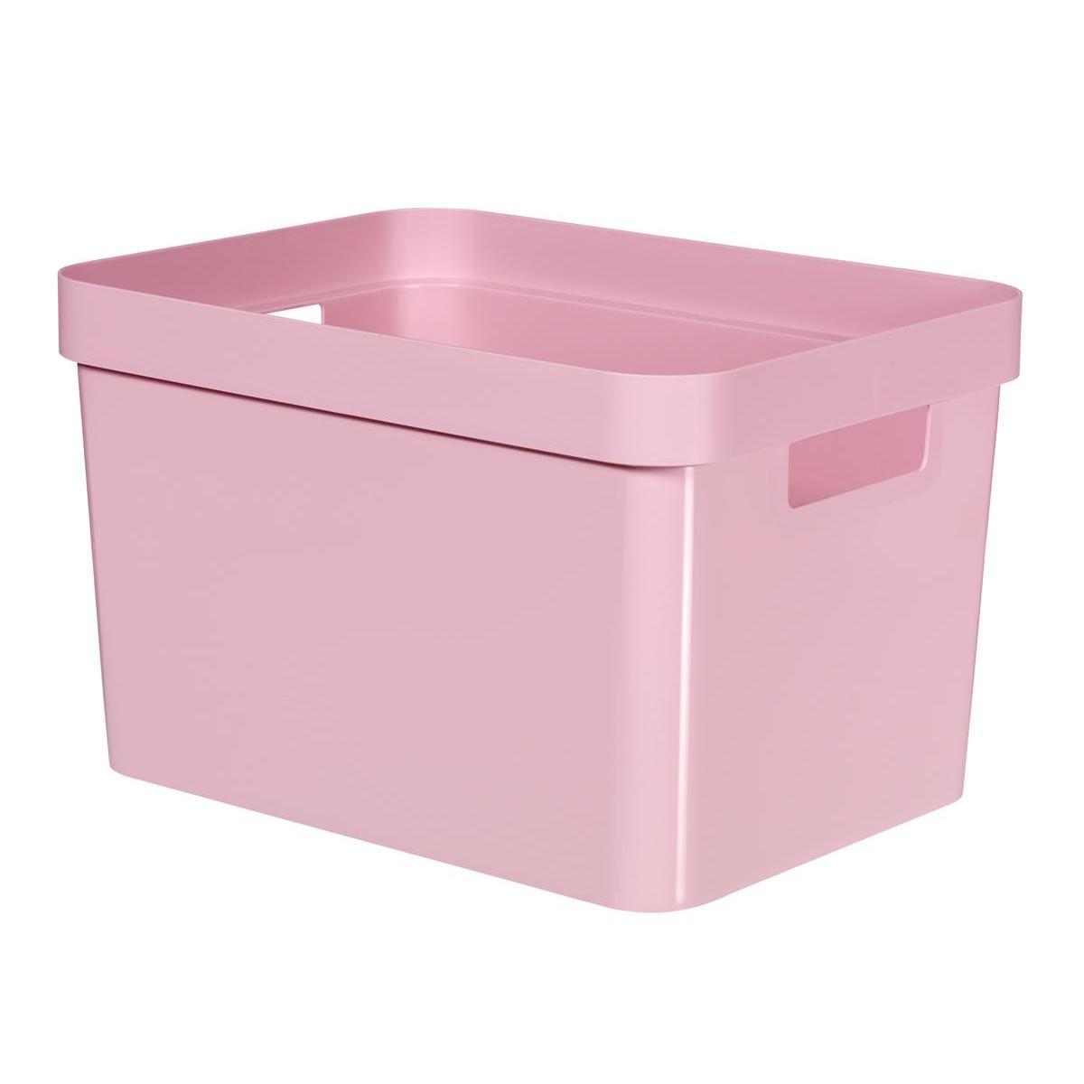 Bac de rangement infinity 30 L Curver - Rose