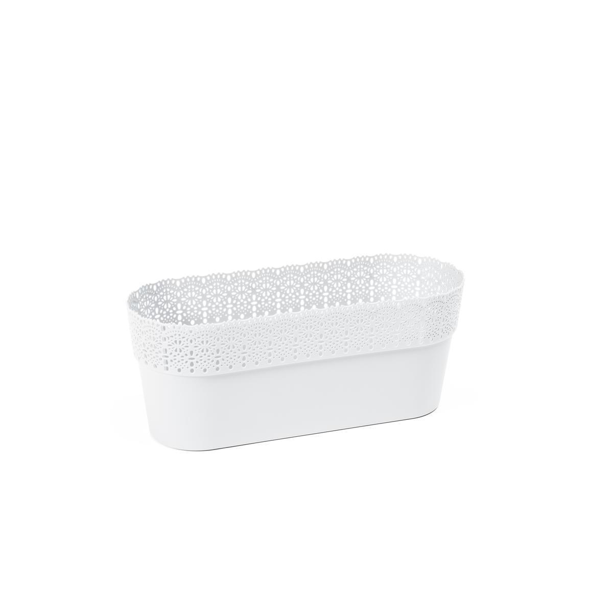 Jardinière Bella - Différents modèles - 30 x 12.2 x 11.7 cm - Blanc