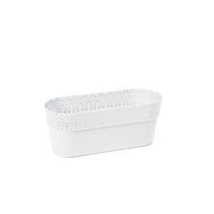 Jardinière Bella - Différents modèles - 30 x 12.2 x 11.7 cm - Blanc