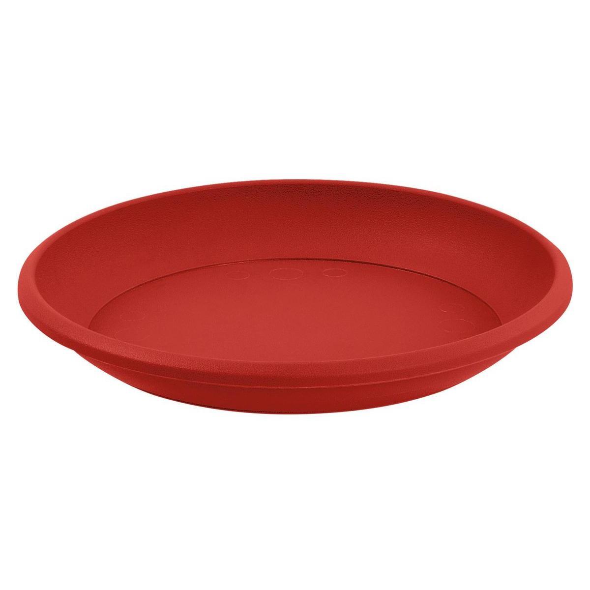 Soucoupe pour pot Marina - ø 26 cm - Différents modèles - Rouge