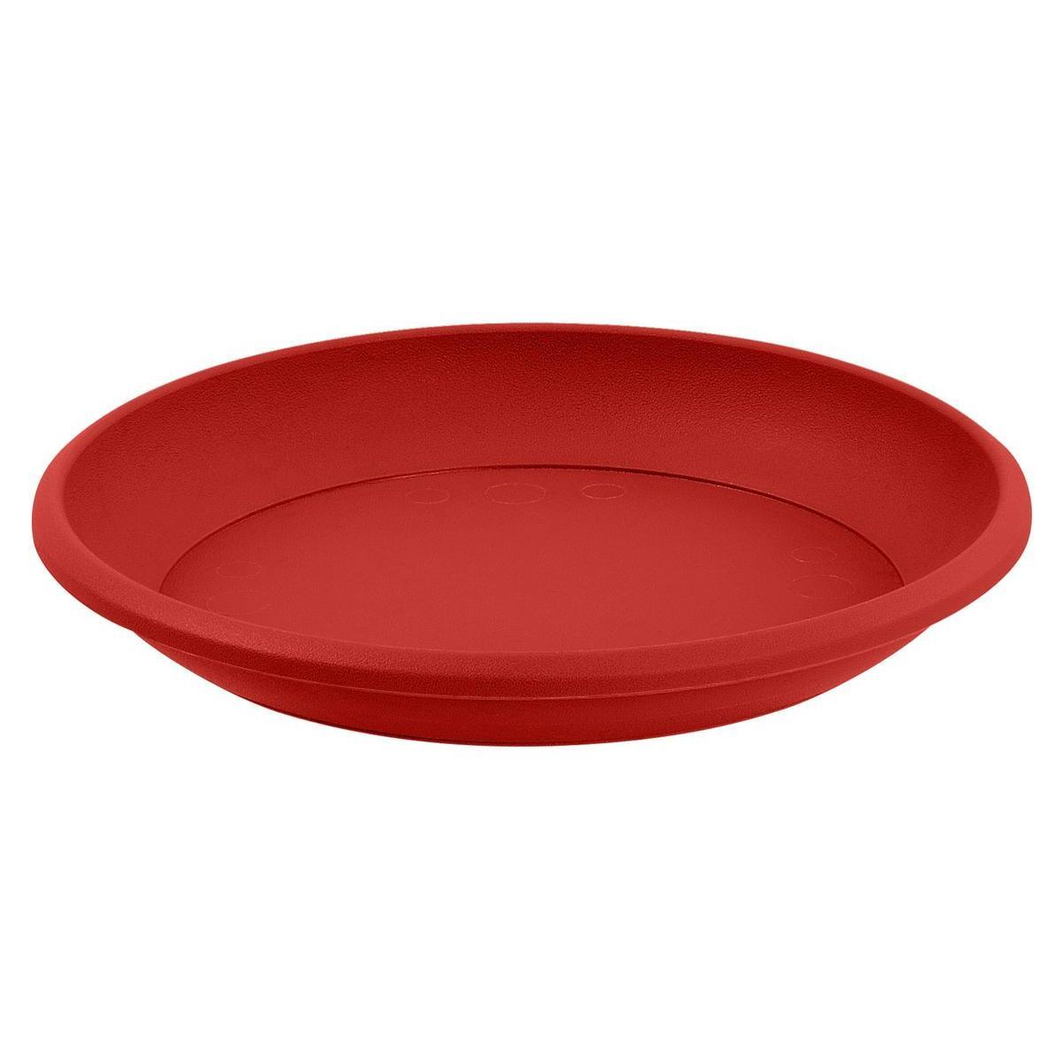 Soucoupe pour pot Marina - ø 17 cm - Différents modèles - Rouge