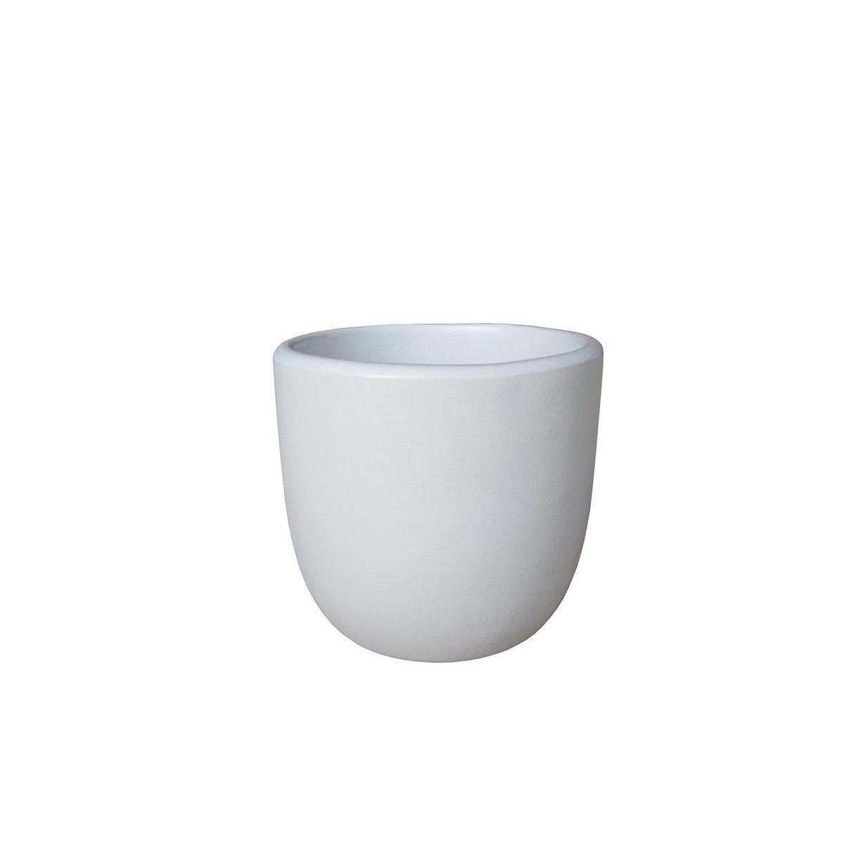 Pot en terre cuite - ø 14 cm - Blanc